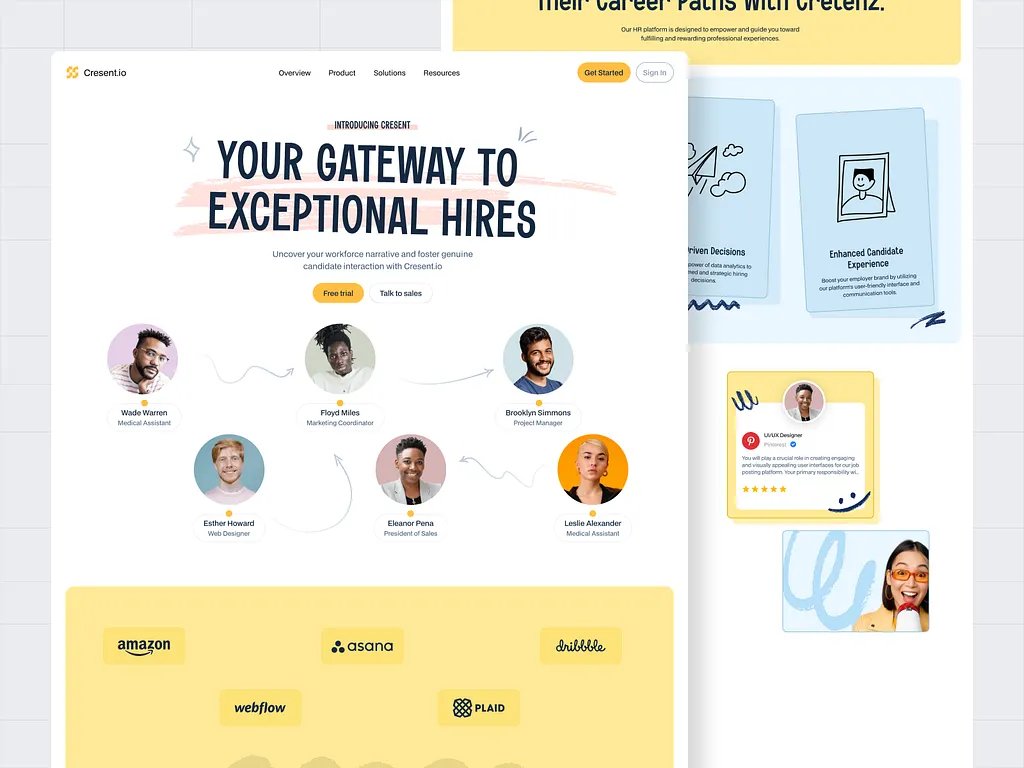 Cresrent.io — HR platform website